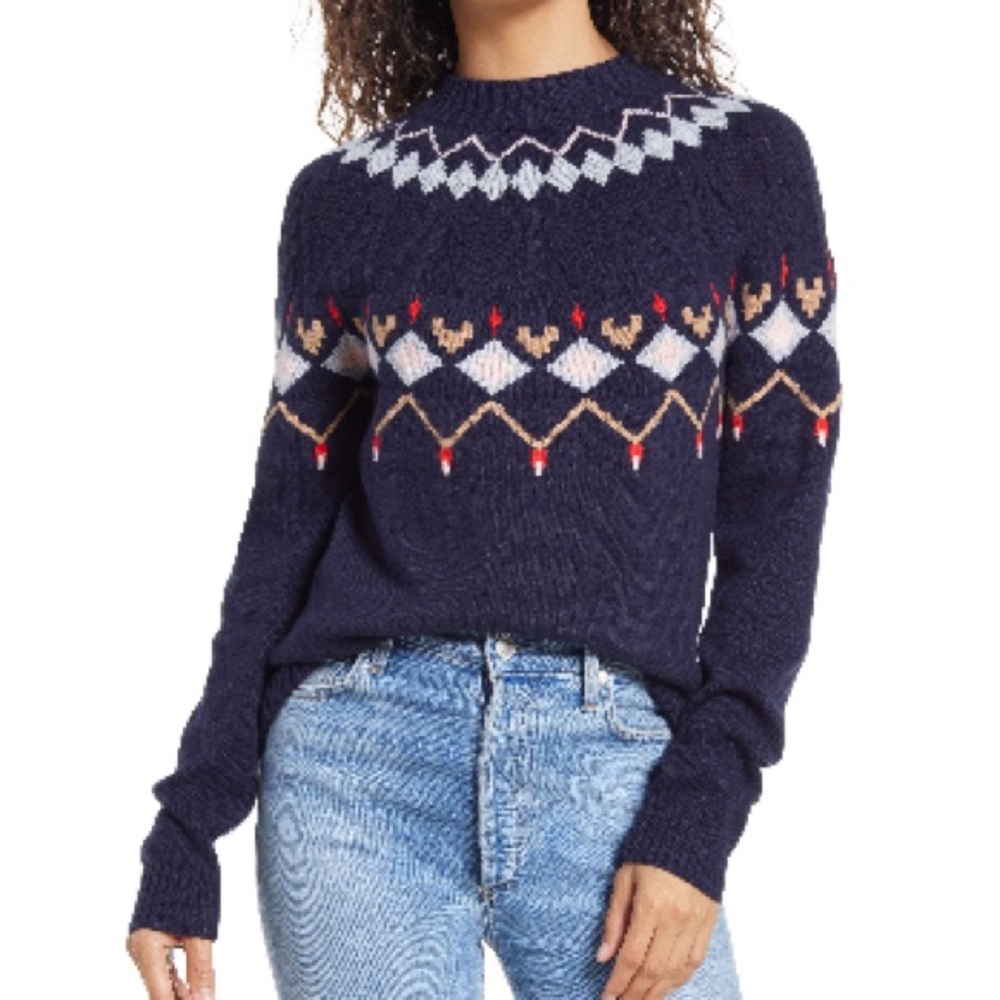 1901 Fair Isle sweater EUC size small